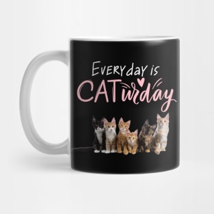 Everyday Is Caturday Quote For Cat Lovers Mug